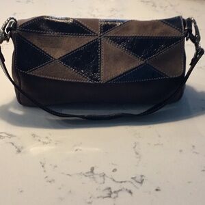 Cute suede and patan leather bag